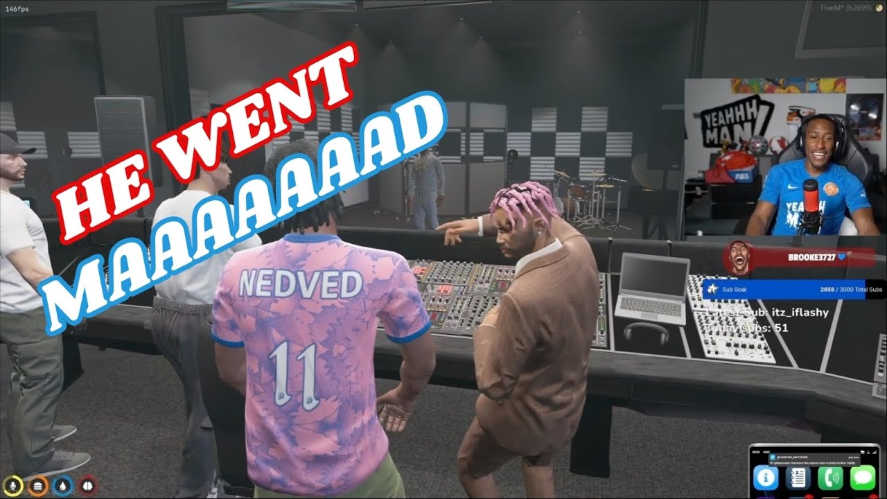 Yung Filly Reacts To Sparky’s Old Songs Medusa & Rodent | NoPixel Mandem GTA RP