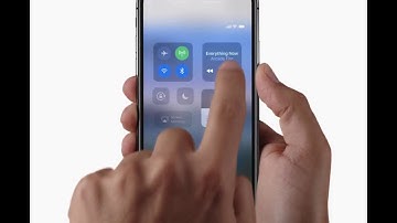 iPhone X: how to bring up Control Center