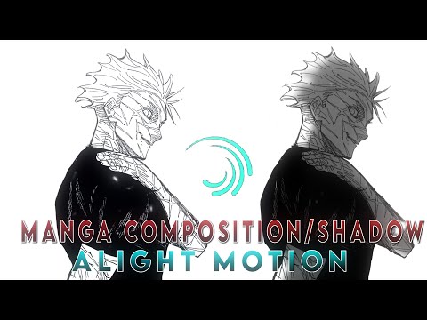 Basic manga composition/shadow tutorial || ALIGHT MOTION || MIGHT AM