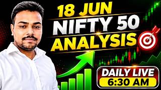 Wednesday 18Jun Nifty 50 Analysis #nifty