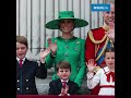 Adorable Prince Louis salutes crowds at King's first Trooping the Colour (