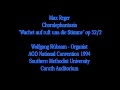 Capture de la vidéo Max Reger-Choralphantasia "Wachet Auf.." Op. 52/2