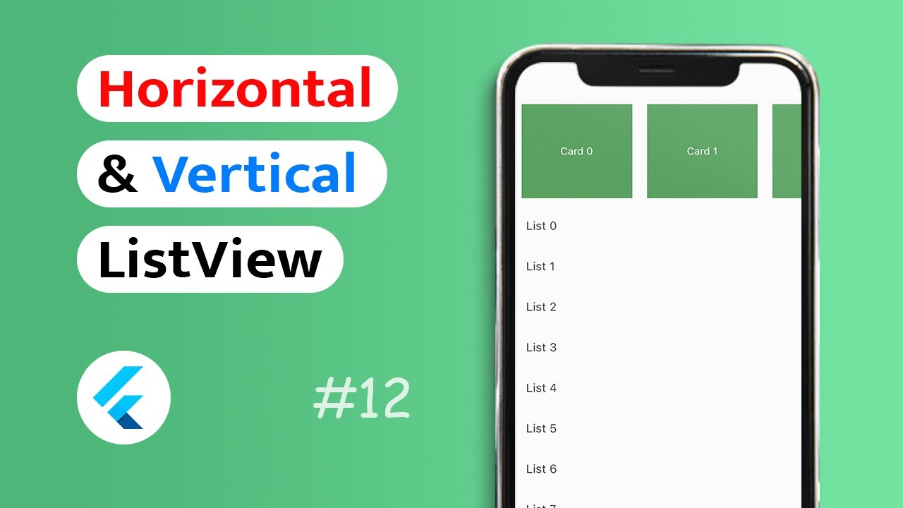 Flutter Horizontal Listview Inside A Vertical Scrollview In Flutter ...