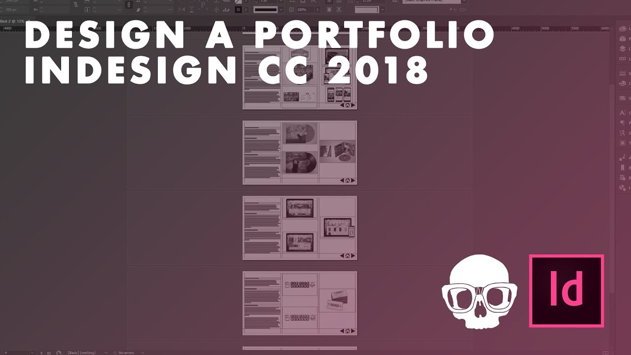 how-to-design-a-portfolio-in-indesign-cc-2018-adobe-indesign-tutorial