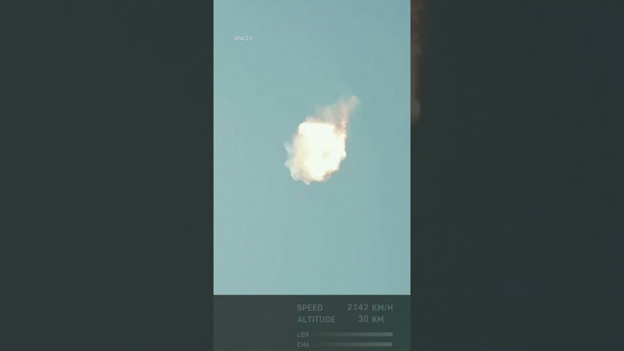 SpaceX S Giant Starship Rocket Explodes Minutes After Launching