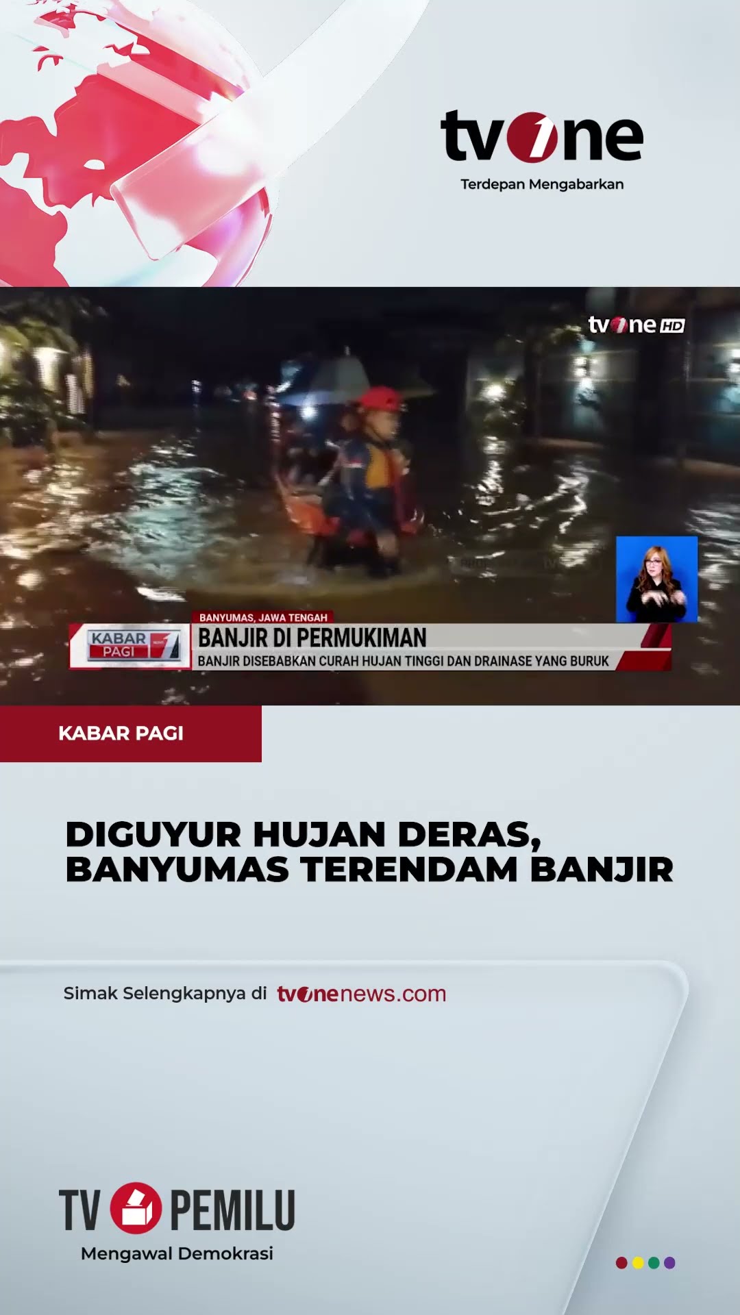 Selain Curah Hujan, Banjir di Banyumas Disebabkan Drainase yang Buruk | tvOne