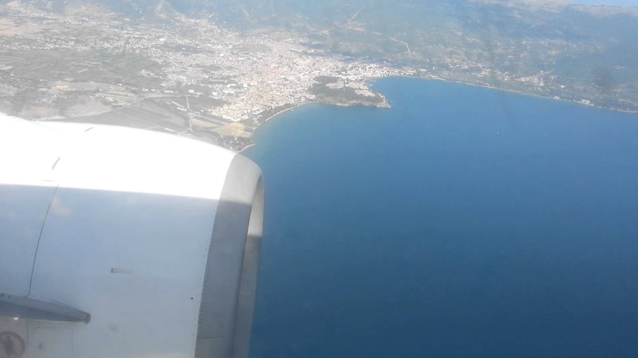 Approach and touchdown at Ohrid airport North Macedonia YouTube