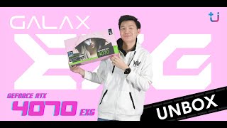 แกะล่องการ์ดจอสีชมพูจาก GALAX GeForce RTX 4070 EXG 💖