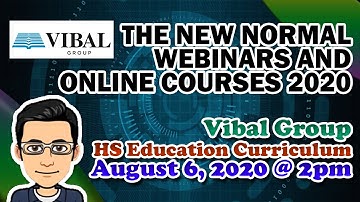 Vibal Group Free Webinar August 6, 2020 2PM