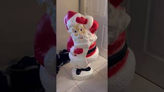 Vintage Blow Mold Santa Claus at Ace Hardware! 🎄 #acehardware #santaclaus #nostalgia