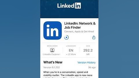 How to UPDATE LINKEDIN app on iPhone?