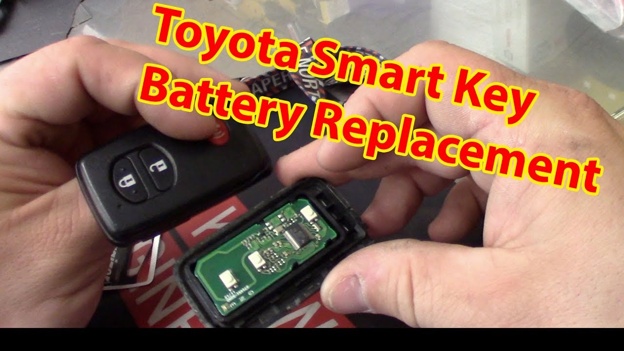 Toyota Smart Key Battery Replacement 2007-2017 - YouTube