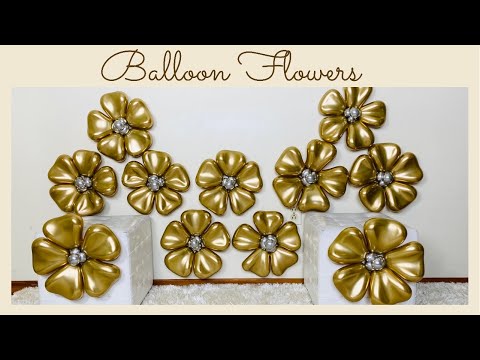 How to make Balloon Flower/DIY Flower Balloon/Balloon Distortion