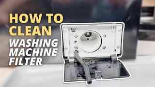 How To Drain & Clean Your Washing Machine Filter 💦