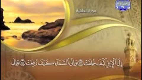 " سورة الغاشية  - 88 -  كاملة مكتوبة  الشيخ  بصوت الشيخ  -  ماهر المعيقلي "