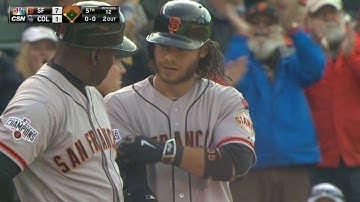 SF@COL: Crawford breaks it open with a two-run triple