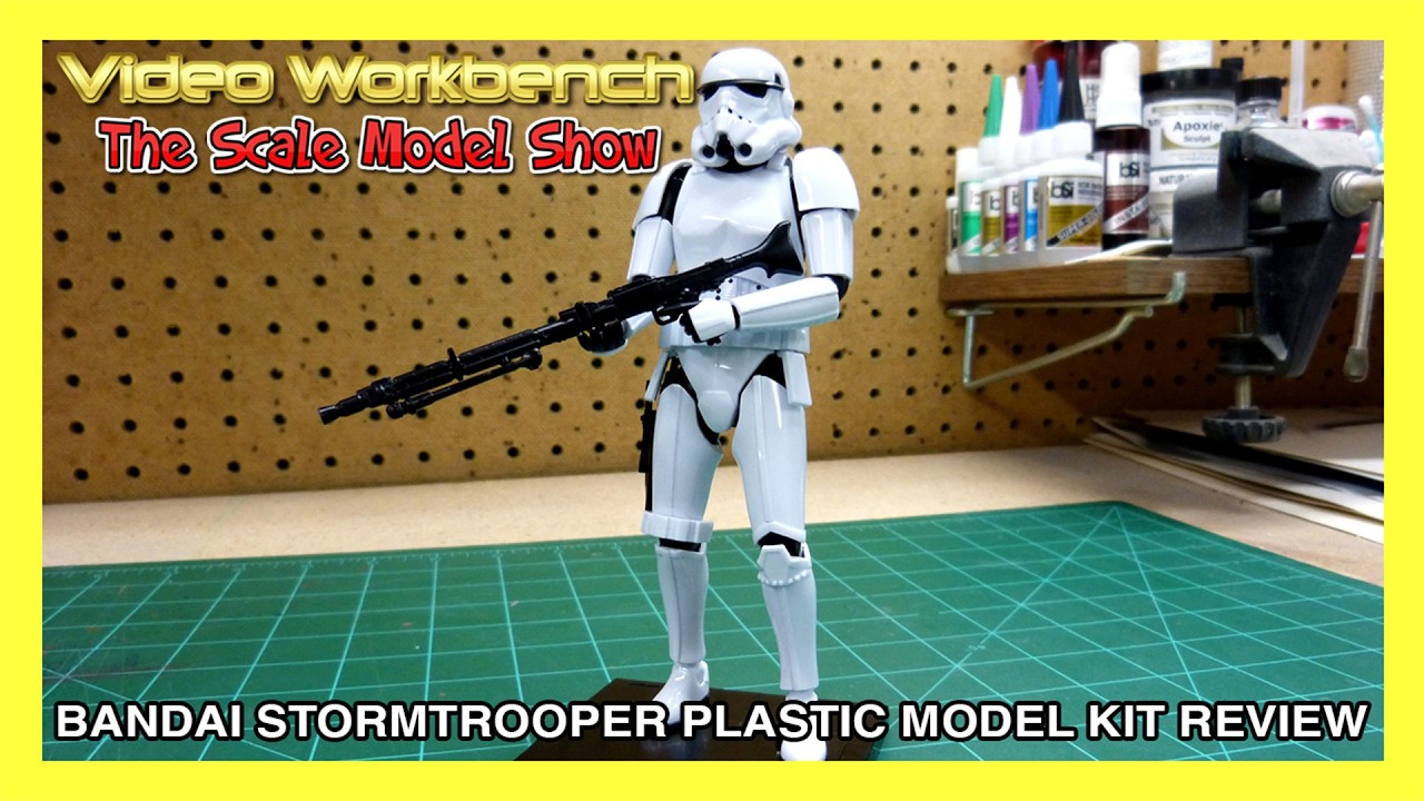 S2.E24) BanDai Stormtrooper Plastic Model Kit Review | Video