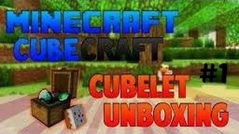 Minecraft Cubelets opening #1 LEGENDARY!!!