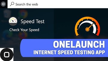 OneLaunch Internet Speed Test App Walkthrough