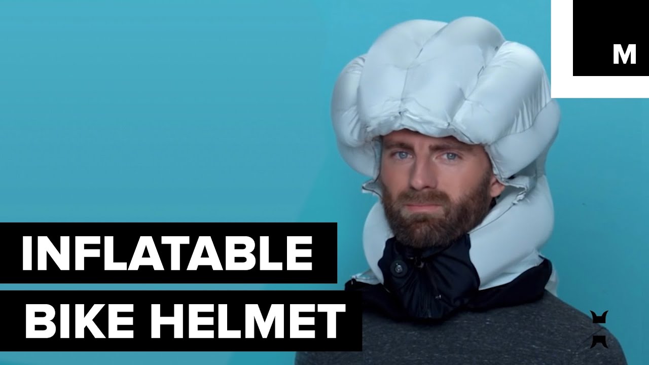 This Inflatable Helmet Is Perfect For Bicyclists Youtube