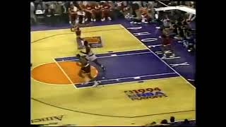 Charles Barkley Scores And Block On Hakeem Olajuwon