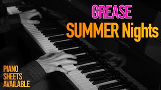 🎹Summer Nights Piano Cover: Relive the Grease Magic Sheets Score #summernights #grease #greasecover