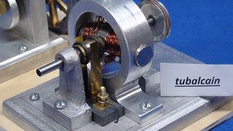 Pt 2 tubalcain BUILDS A MODEL GENERATOR for a Steam Engine