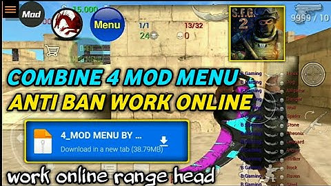 New Combination 4 Mod Menu Anti Ban Work Online Special Forces Group 2