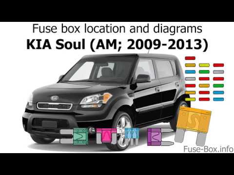 Fuse box location and diagrams: KIA Soul (AM; 2009-2013)