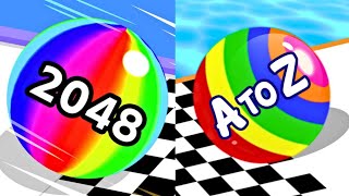 🔥🚀Epic A-Z Run All Levels Gameplay vs Ball Run 2048 | Infinity Mode Fun screenshot 4