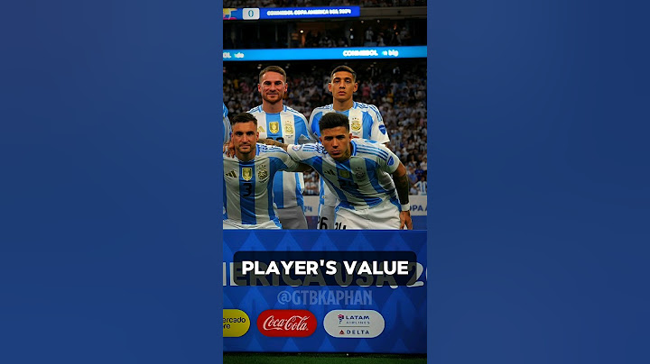 Argentina 🇦🇷 vs Ecuador 🇪🇨 1-1 pen (4-2) Copa 2024 | Player's Value #argentina #football #copa2024