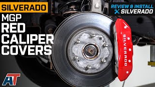 2019-2022 Silverado MGP Red Caliper Covers with Silverado Logo Review \& Install