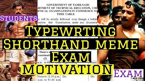 Typewriting Shorthand Official Meme Exam Motivation & Fun
