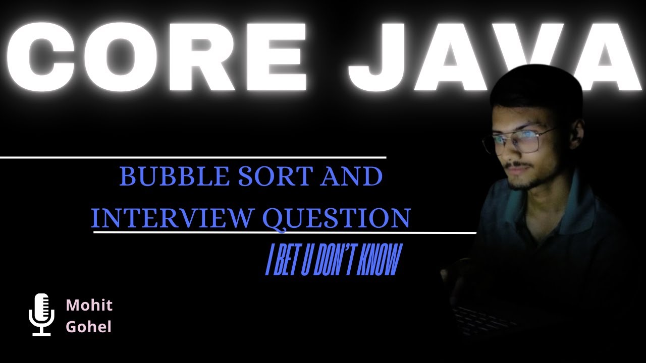 🔄 Bubble Sort in Java + Must-Know Interview Coding Questions - YouTube