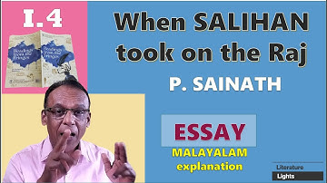 WHEN SALIHAN TOOK ON THE RAJ - P. Sainath - ESSAYS - with MALAYALAM - MURUKAN BABU