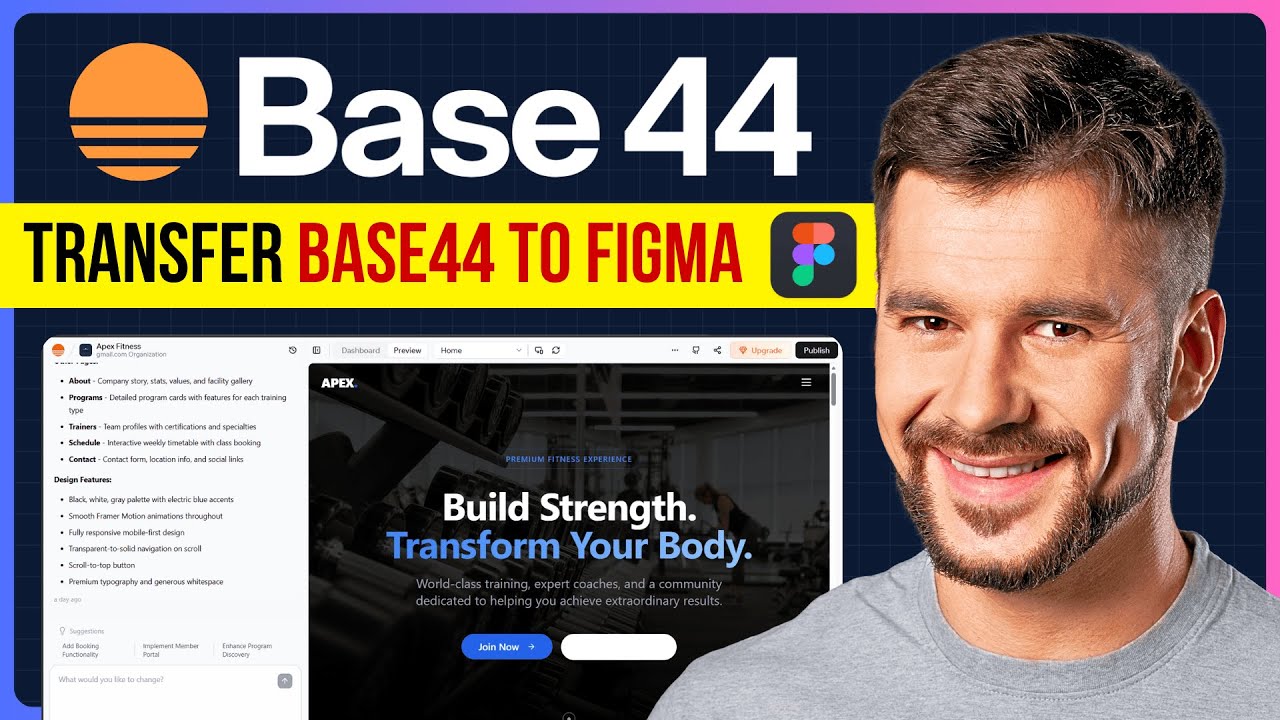 How to Export Base44 Design to Figma | How to Transfer Design from ...