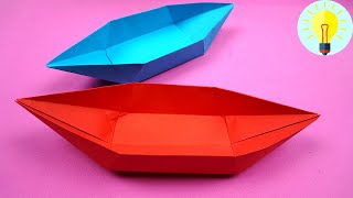 Papierschiff falten | Schiffe falten einfach | Einfaches Papierschiff basteln | Basteln mit papier
