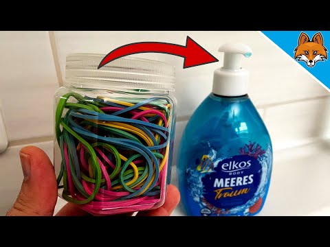 THEREFORE, you should Wrap a Rubber Band around the Soap Dispenser 💥 (really GENIUS) 🤯