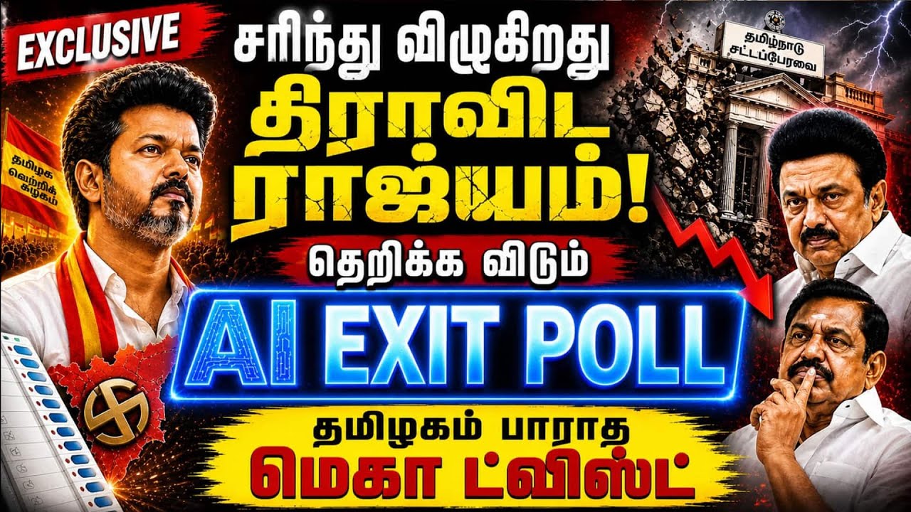 திமுகவை கதறவிடும் AI EXIT POLL-ஷாக் ரிப்போர்ட் | TN Exit Poll 2026 ...