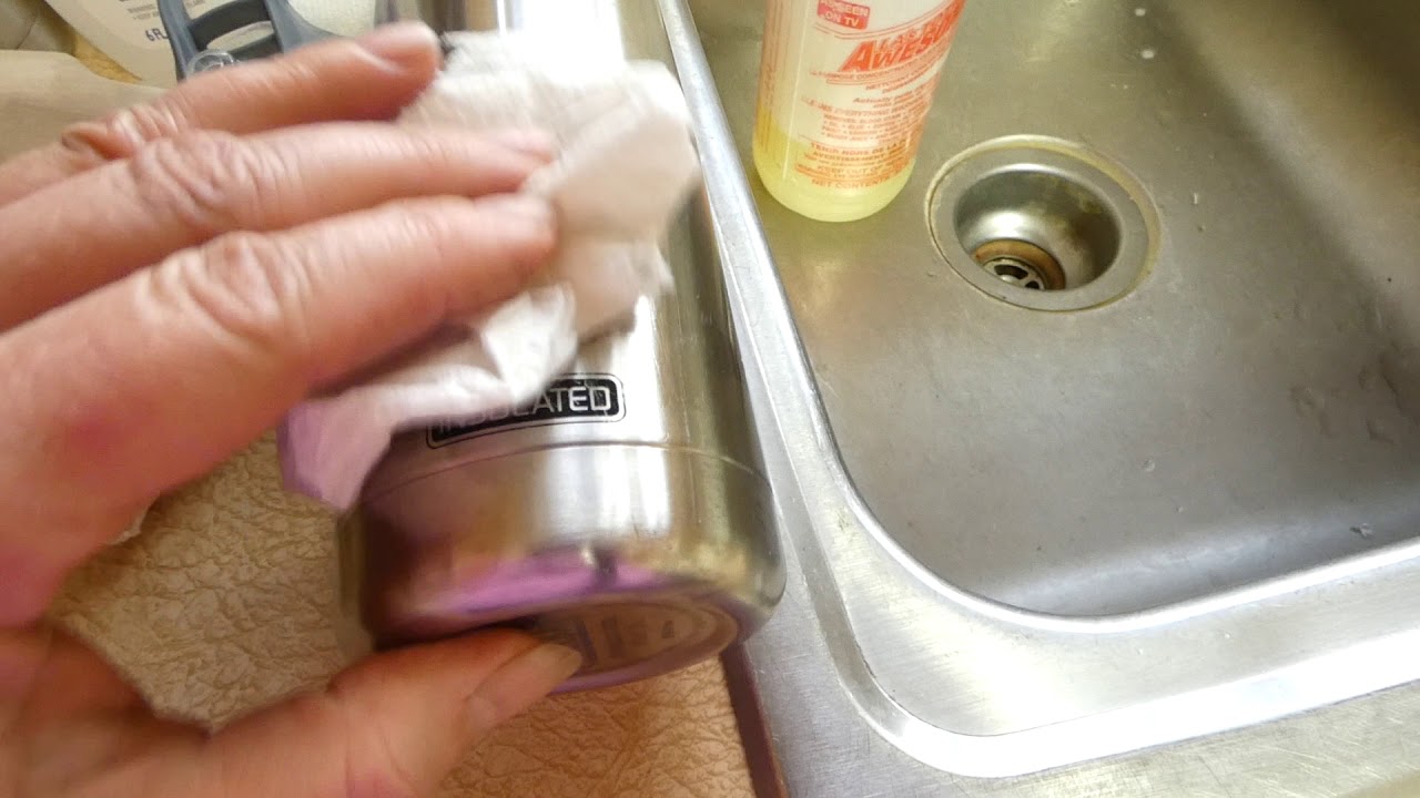 Cleaning SHARPIE Off Water Bottles and Getting Mold out of Straw / Top ...
