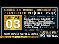Second Order Differential Equations | CF &amp; PI Method + Homogeneous Equations | GATE PYQs