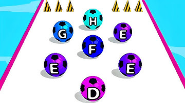 AZ Run : ABC Ball Runner All Levels Gameplay Walkthrough (Android Ios) Level 24