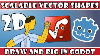 How to Create an Animated 2D Character in Godot using a Skeleton 2D and Scalable Vector Shapes 2D