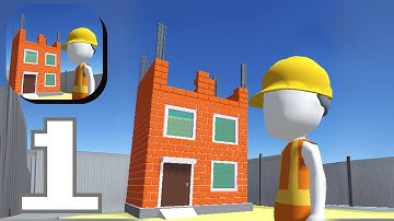 Pro Builder 3D - Gameplay Walkthrough Part 1 Build a fancy house and sell it Android,iOS