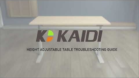KAIDI Height Adjustable Table Troubleshooting Guide with Error Codes