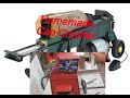 Homemade can crusher from yardworks log splitter