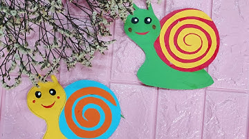 hướng dẫn cắt hình con ốc sên bằng giấy thủ công