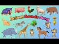 Safari, Jungle & Farm Animal Sounds Song | Animal Names & Sounds For Toddlers | Little Kitten Learn