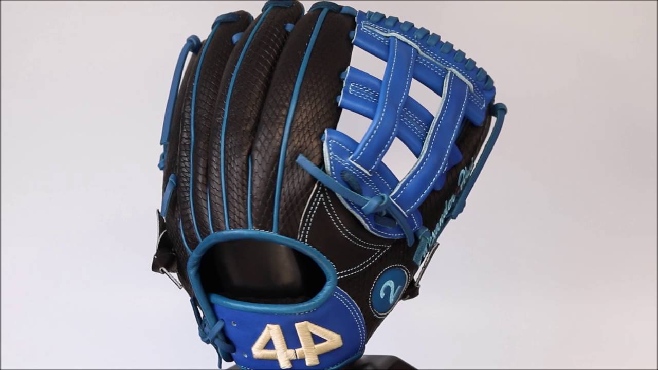 44 Pro Baseball Gloves Signature Series Black Snakeskin / Royal Blue H web