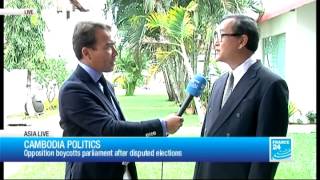 Cambodia crisis: opposition leader gives interview to France 24 - #AsiaLive